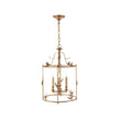 Diego Grande Classical Perching Bird Lantern in Gilded Iron