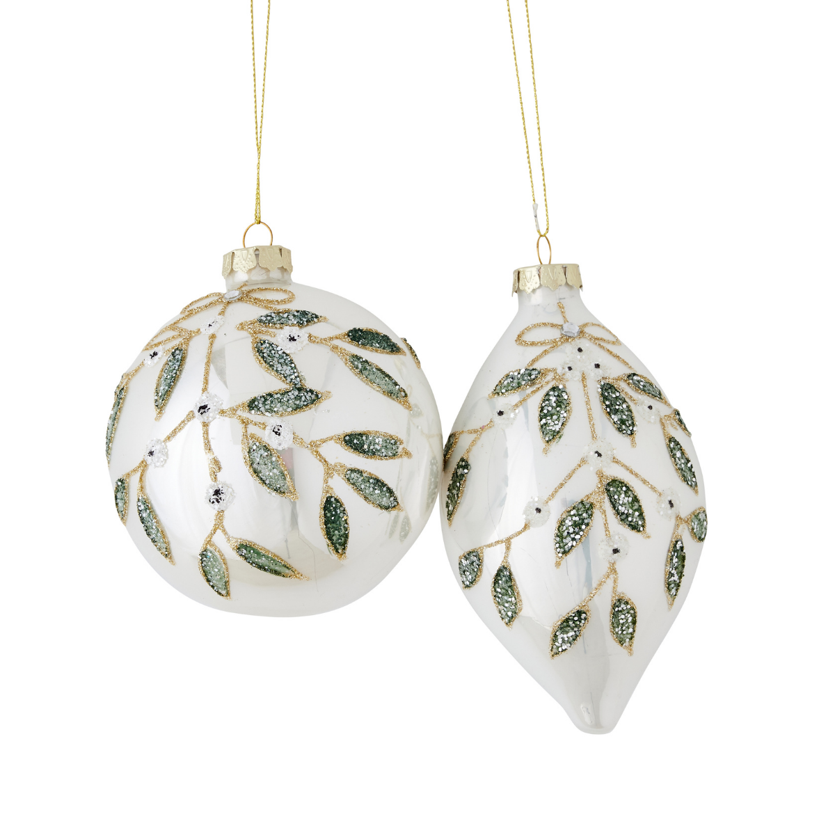 Leaf Ornament, Set of 2 - Caitlin Wilson Designs