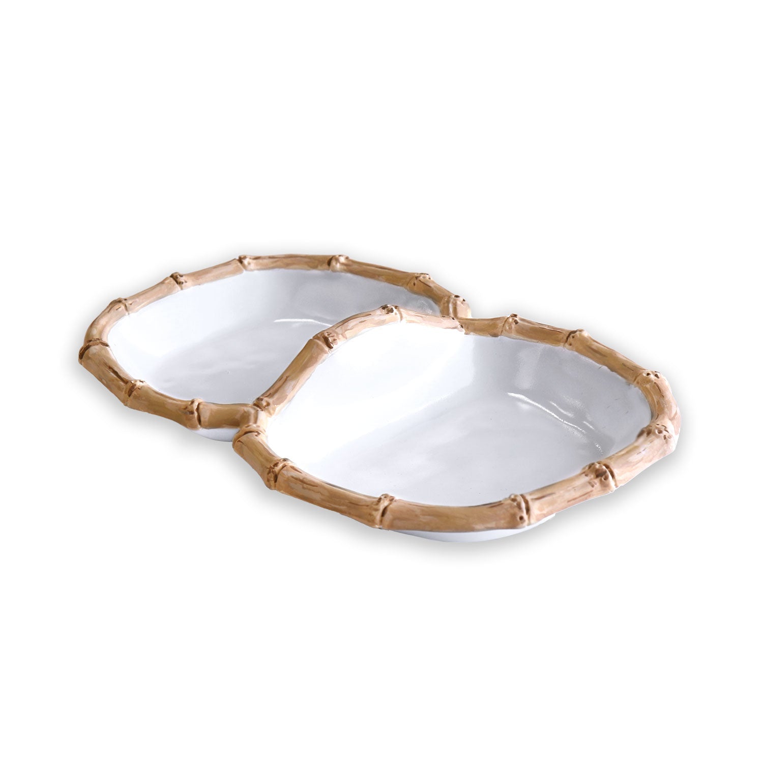 VIDA Bamboo Double Dip (White and Natural)