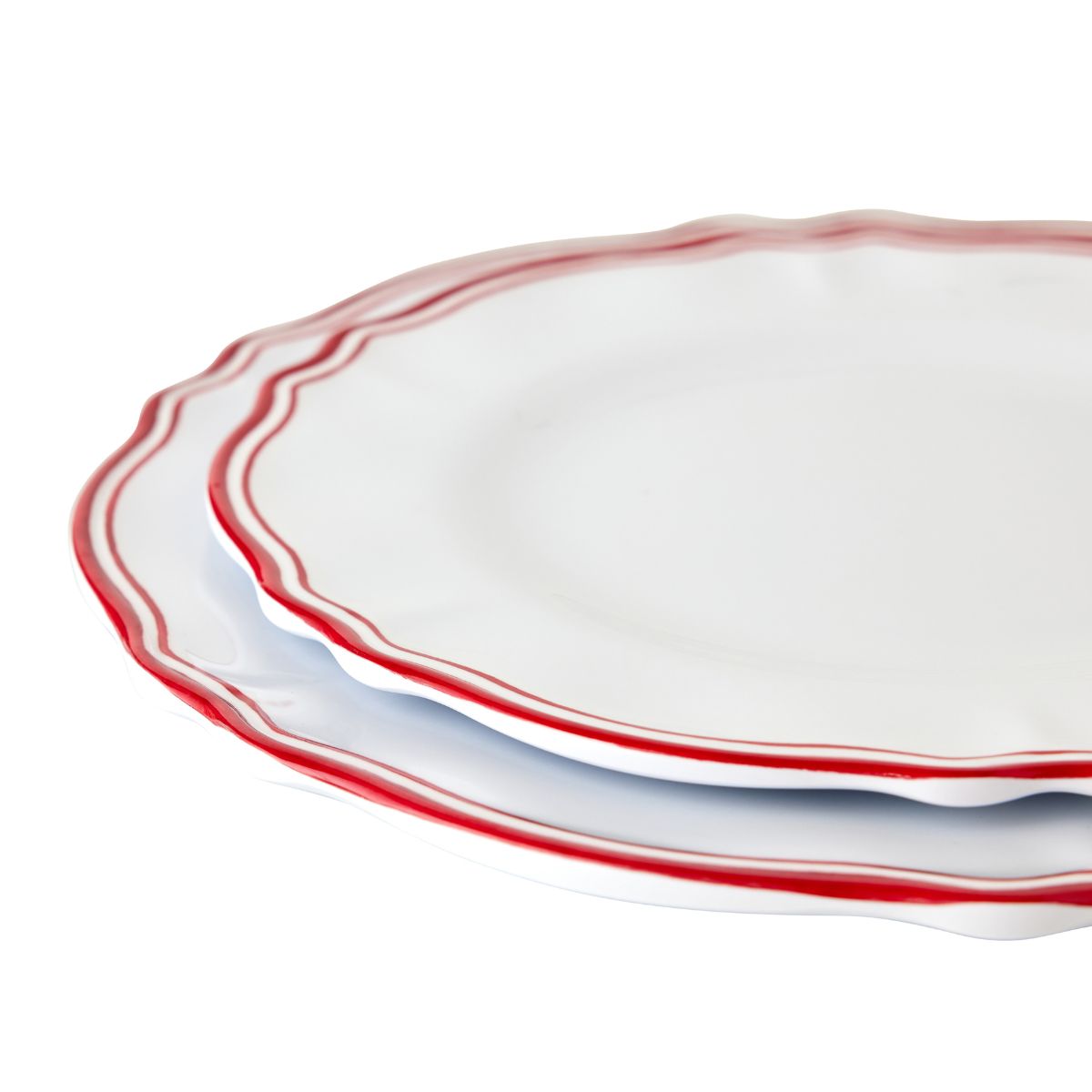 Maison Red Salad Plate