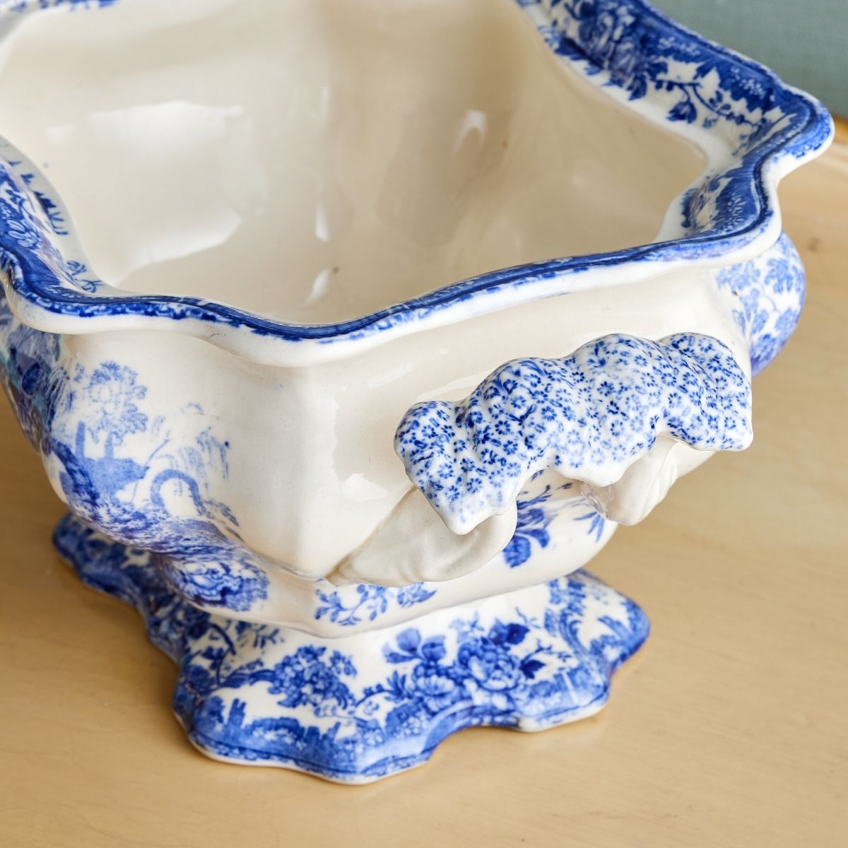 Mason's Vista Blue and White Tureen - Caitlin Wilson Design