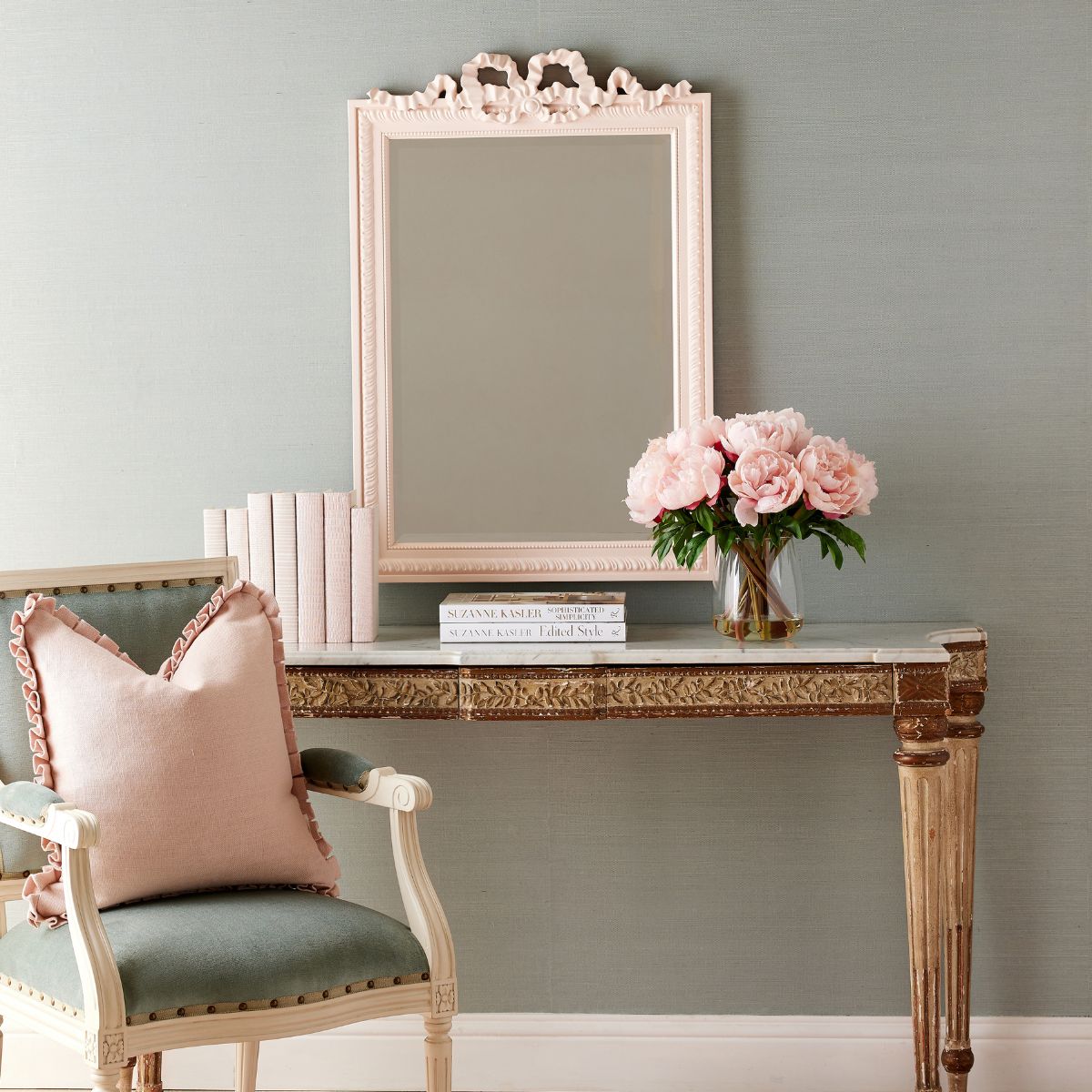 Clarence Wall Mirror Pink