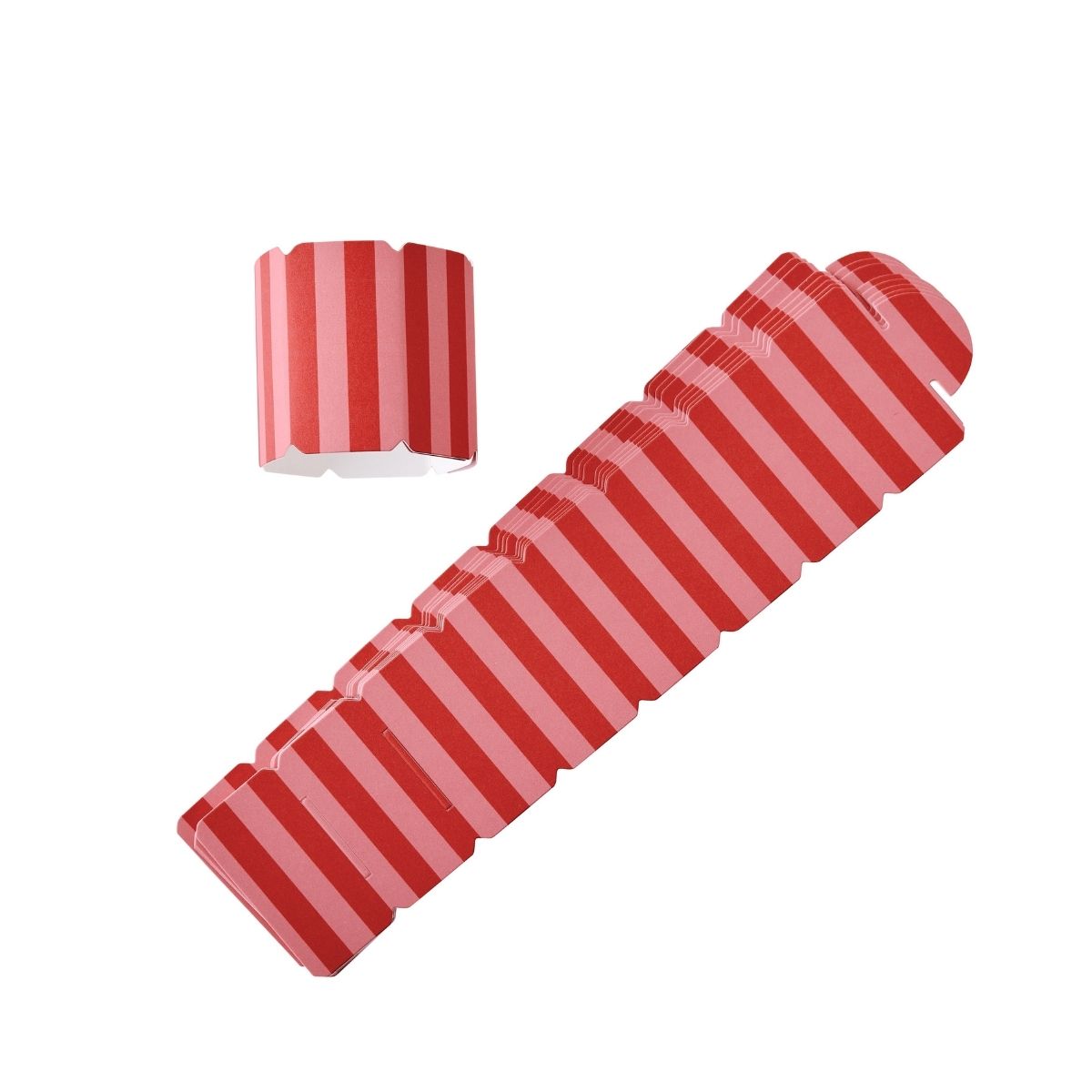 Red Noelle Stripe Napkin Rings