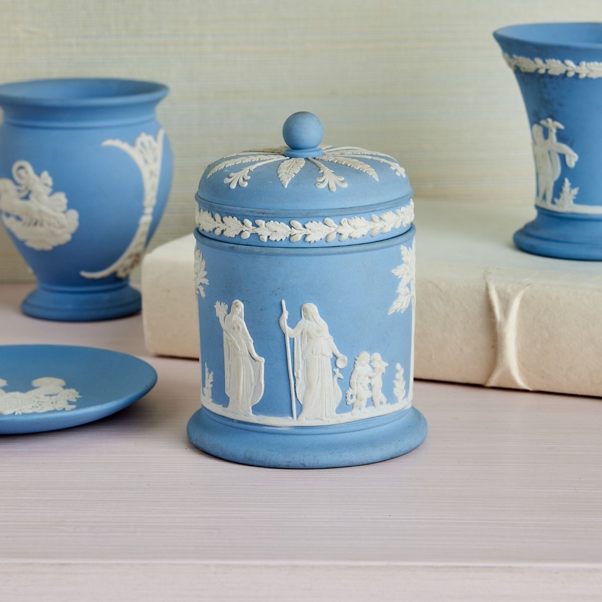 Wedgwood Olympus Jar with Lid