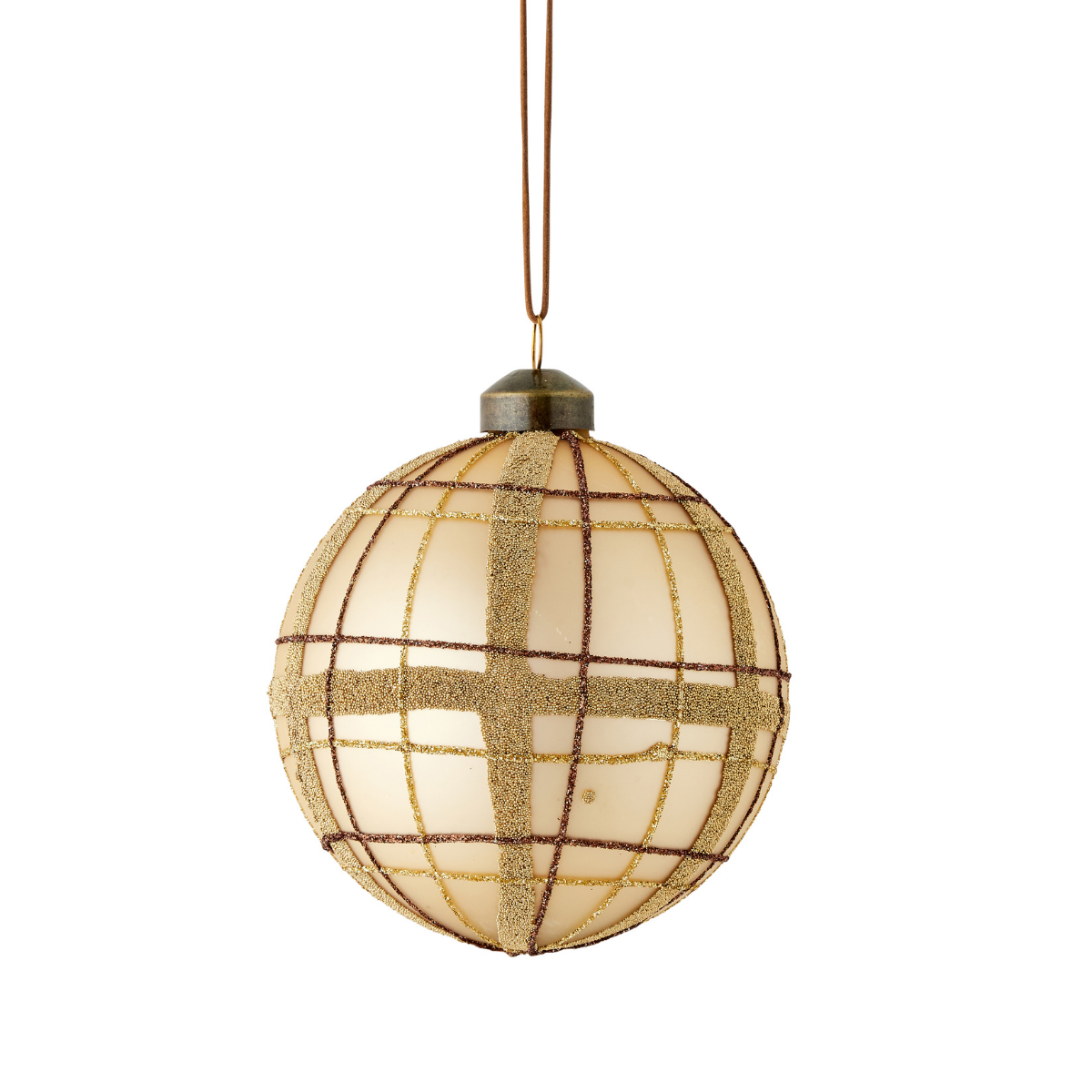 Gold Plaid Ornament - Caitlin Wilson Designs