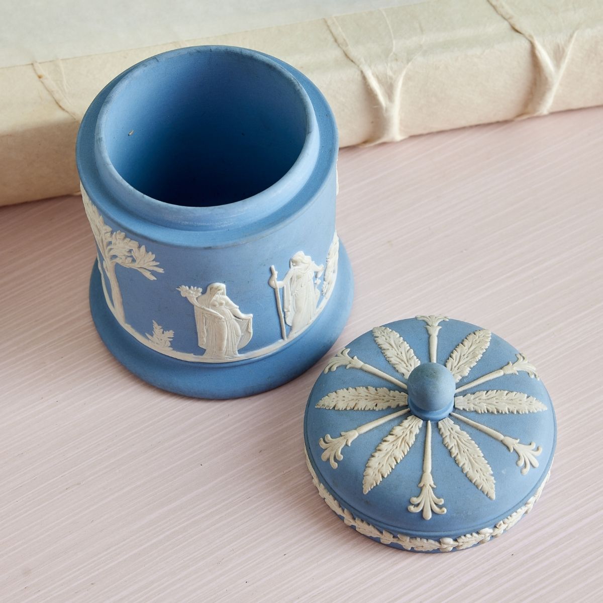 Wedgwood Olympus Jar with Lid