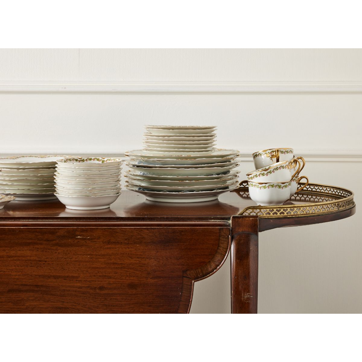 Haviland French Gold & Cream China Set - Caitlin Wilson Design