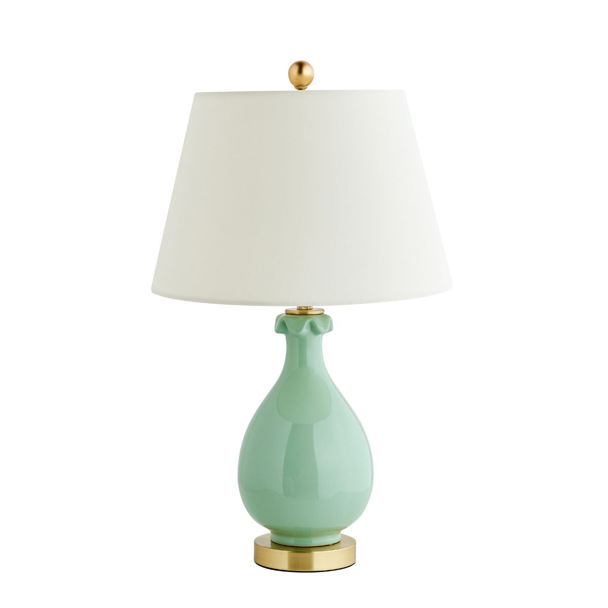 Ruffle Lamp in Garden Green