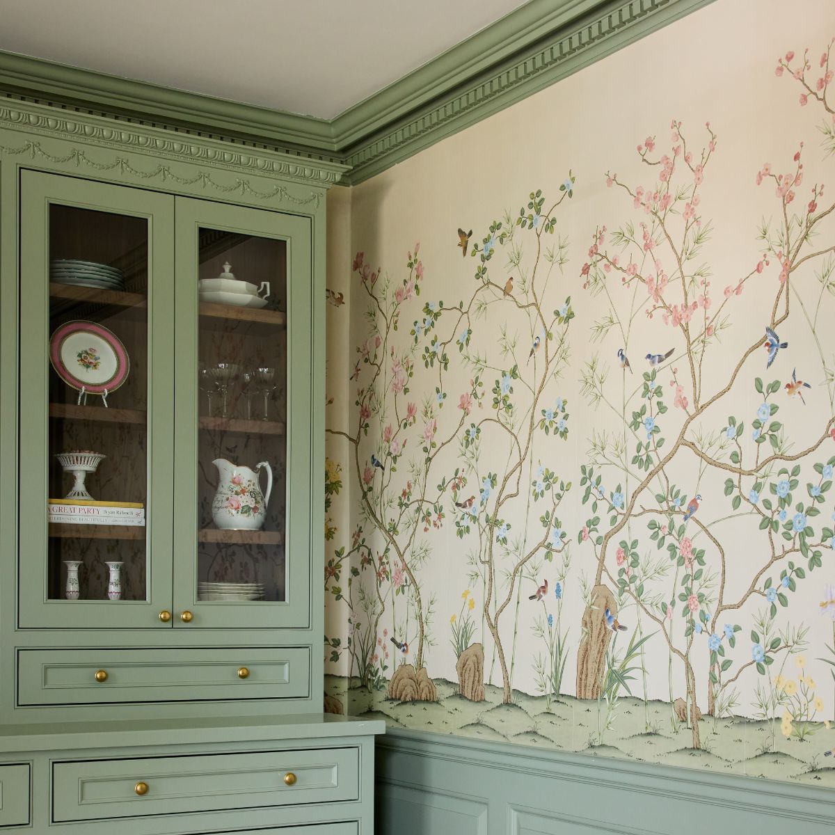 Avondale in Linen Mural - Caitlin Wilson Design