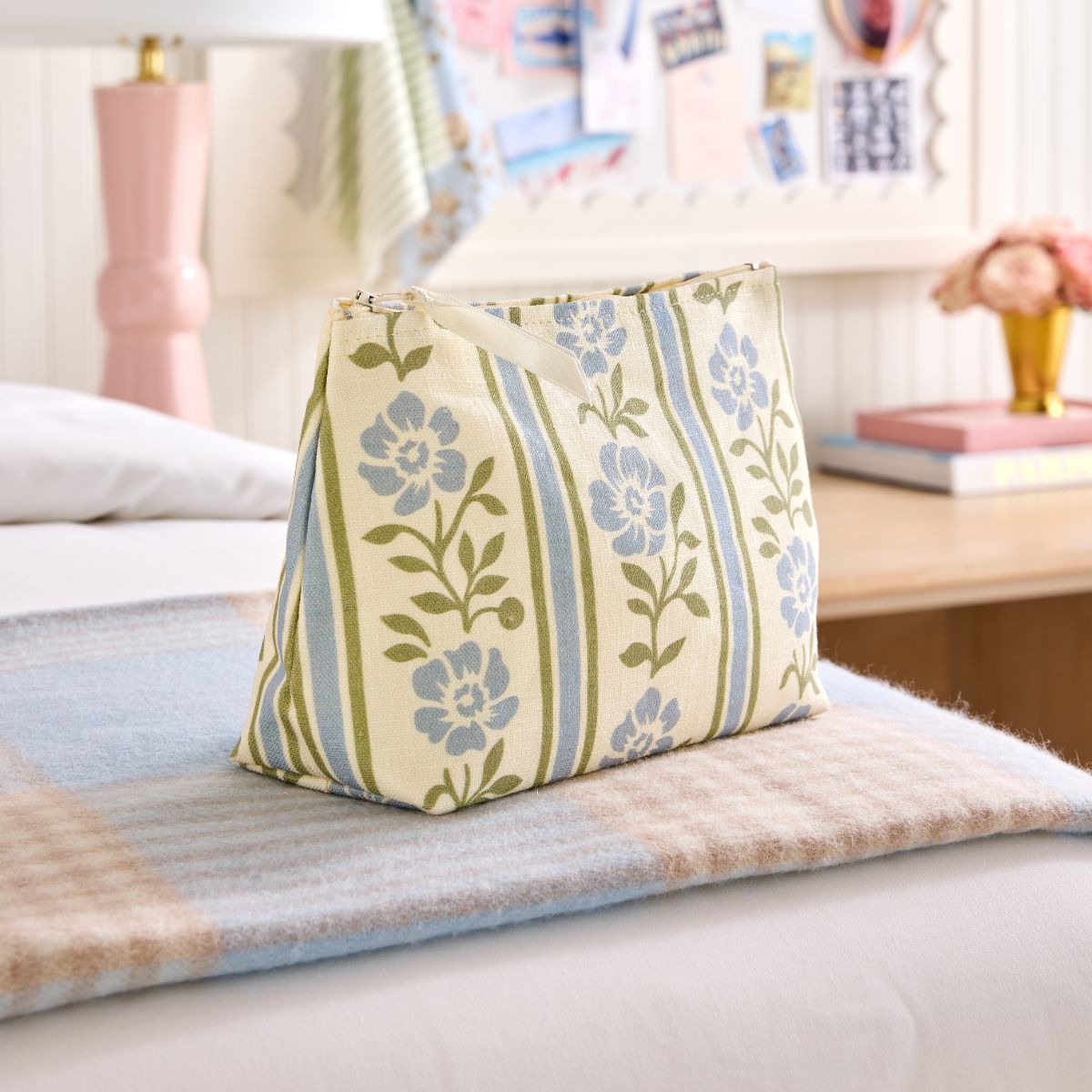 Waverly Stripe Makeup Bag - Caitlin Wilson Design