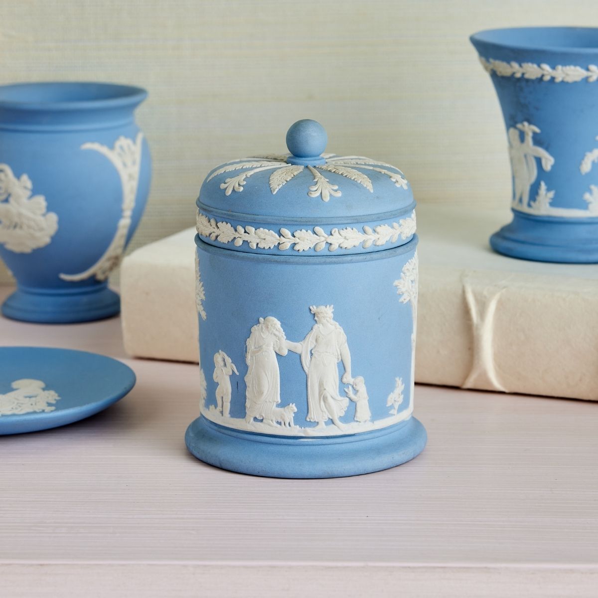 Wedgwood Olympus Jar with Lid