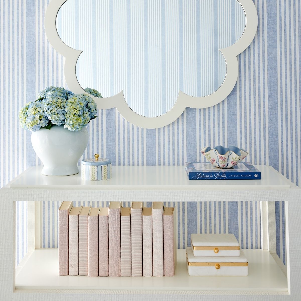 French Linen Stripe Wallpaper