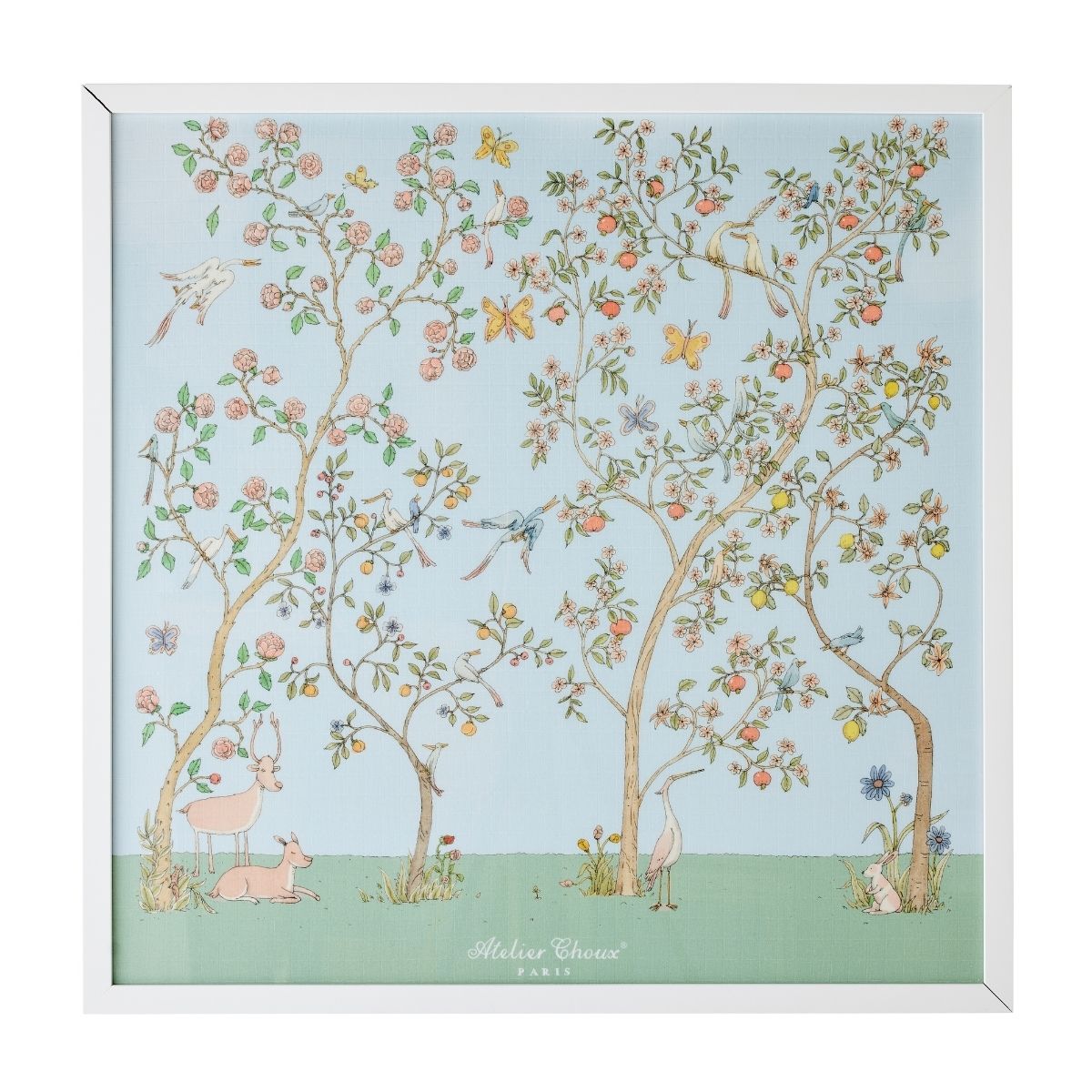 Framed Atelier Choux In Bloom in Blue