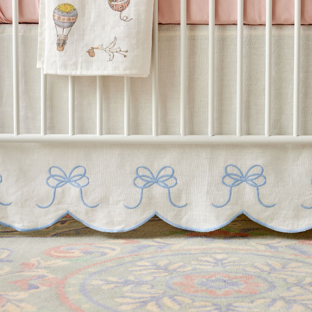 Pottery fashion barn crib skirt