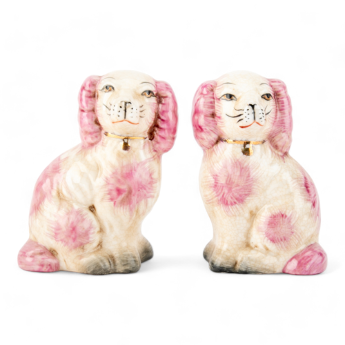 Pink Staffordshire Dogs - Caitlin Wilson Design 