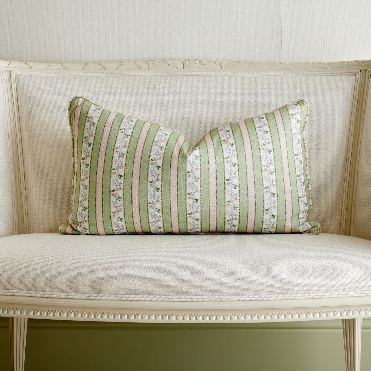 Isabelle in Green Pillow - Caitlin Wilson Design