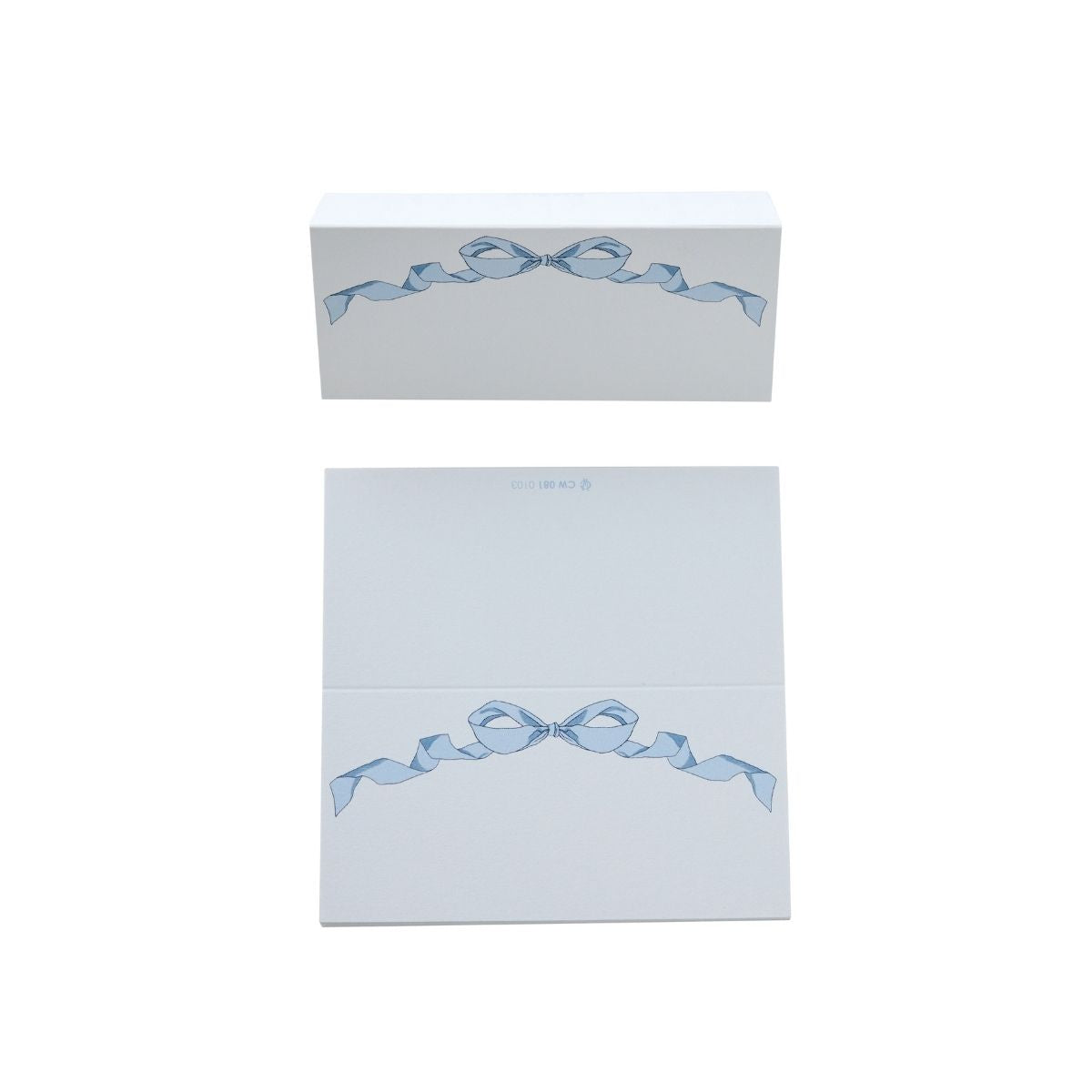 Blue Bow Placecards