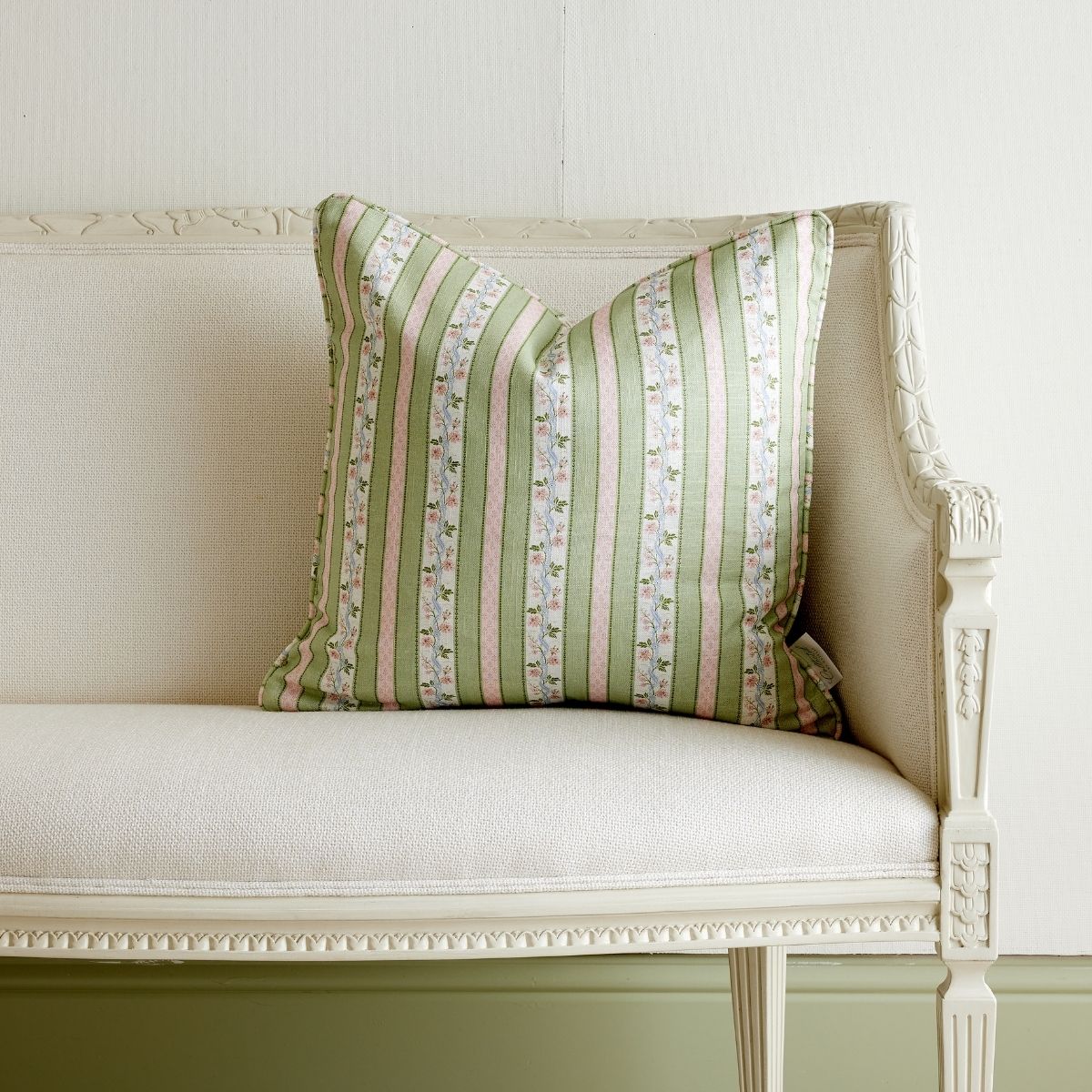 Isabelle in Green Pillow - Caitlin Wilson Design