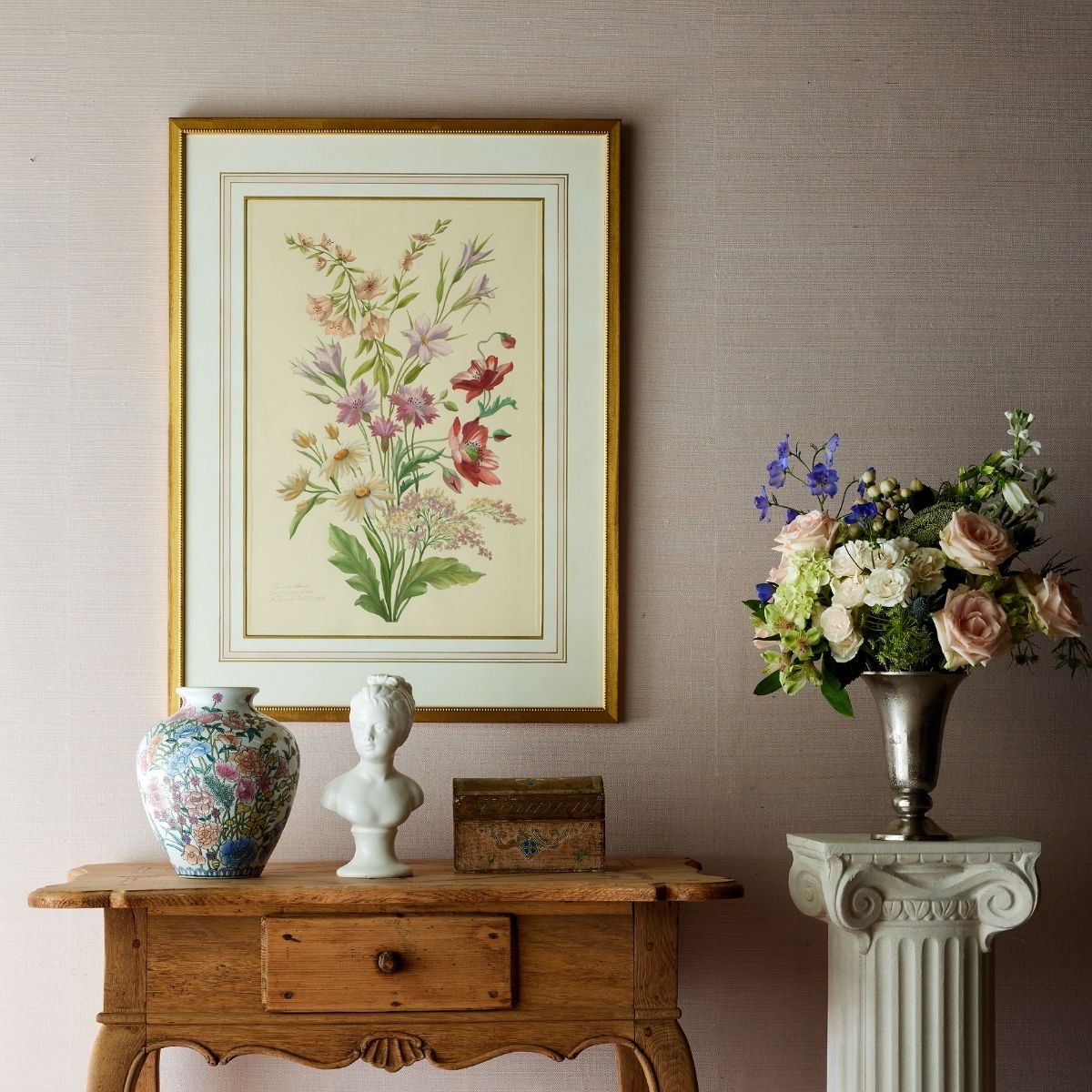 Floral Chinoiserie Vase - Caitlin Wilson Design