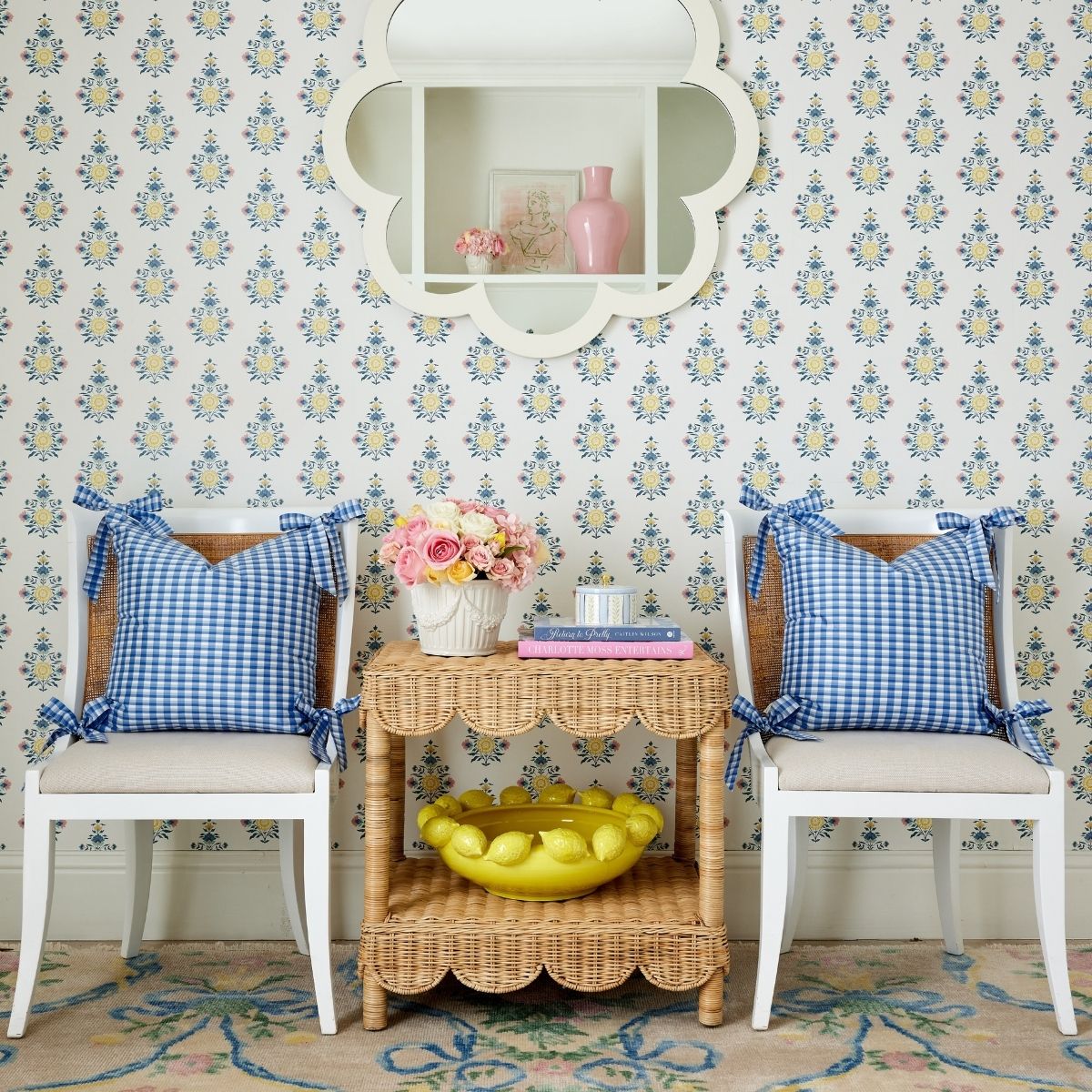 Celeste Block Print Wallpaper - Caitlin Wilson Design