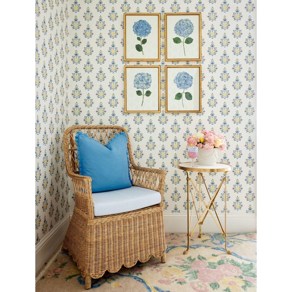 Celeste Block Print Wallpaper - Caitlin Wilson Design