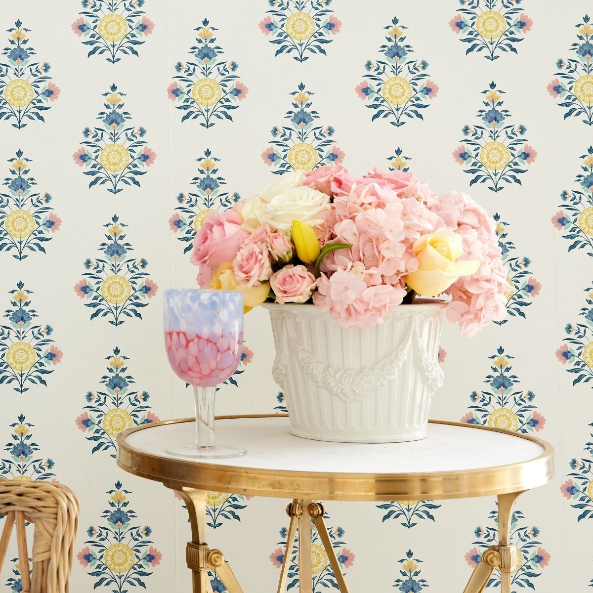 Celeste Block Print Wallpaper - Caitlin Wilson Design