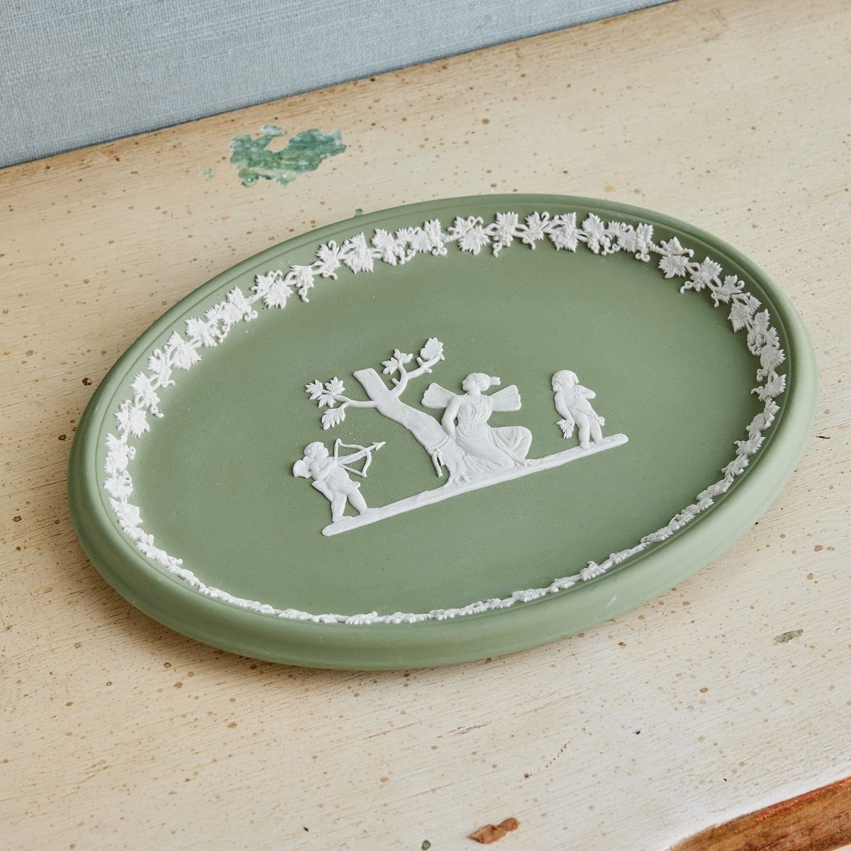 Wedgwood Sage Oval Tray