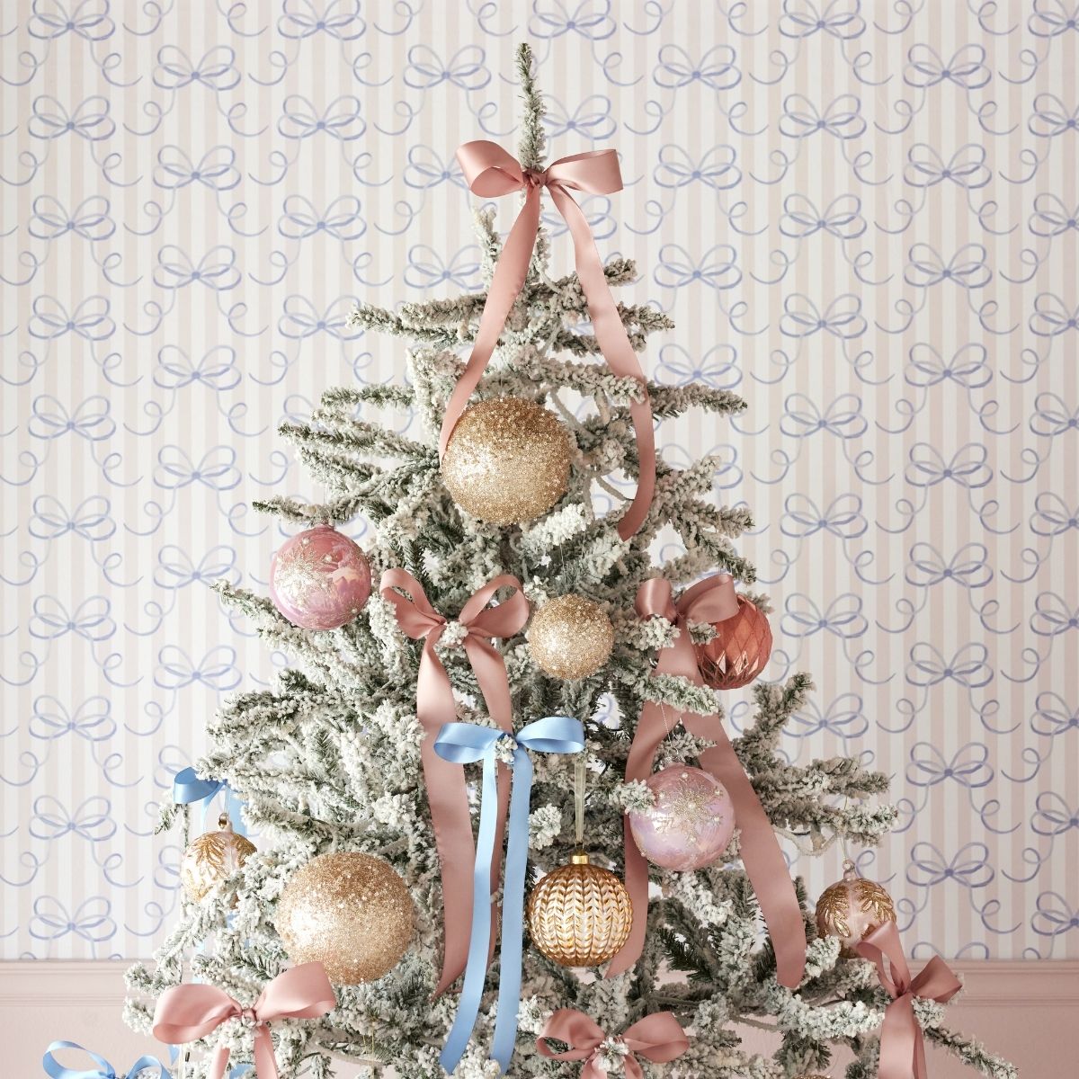 Pink Beaded Snowflake Ornament