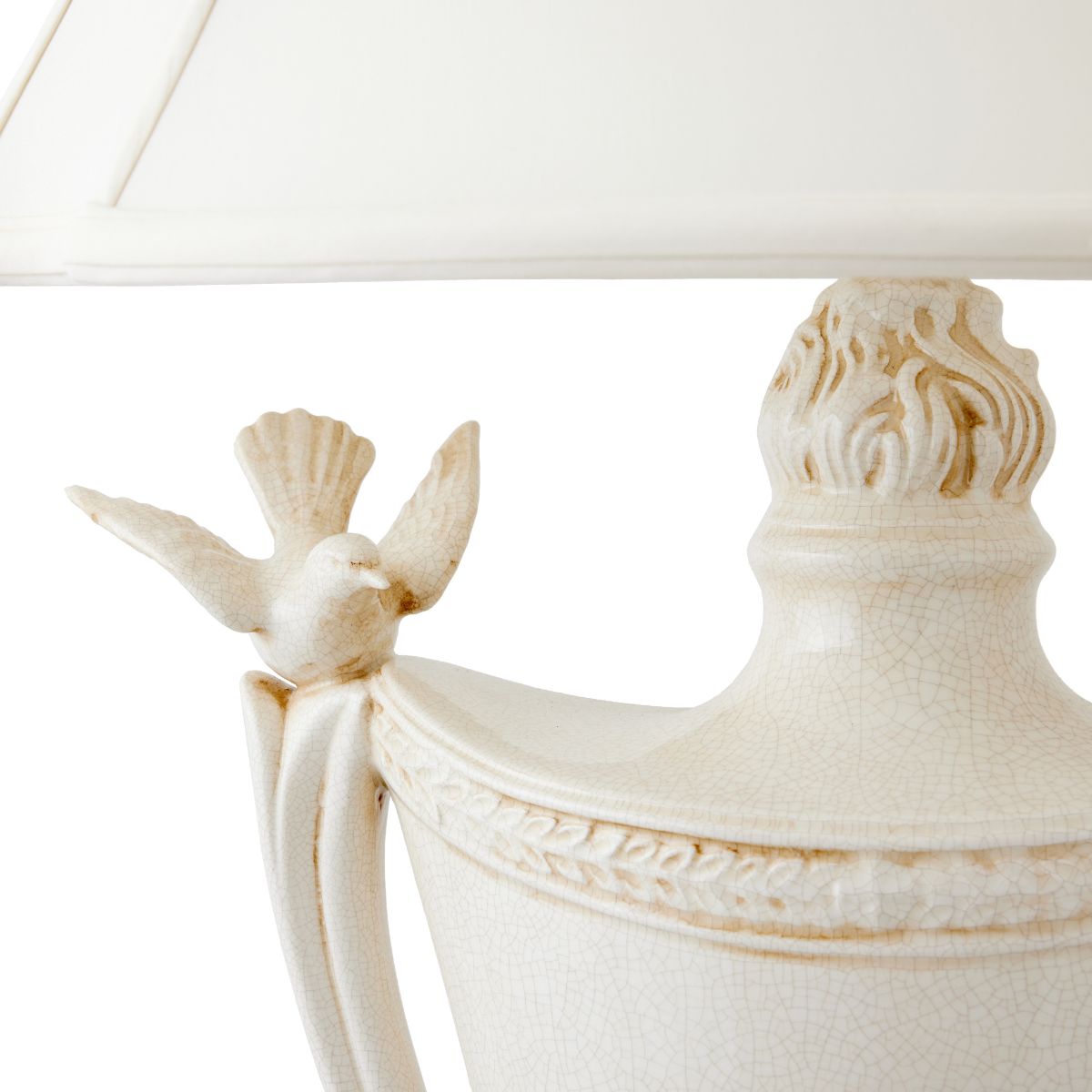 Lovebird Lamp in Cream