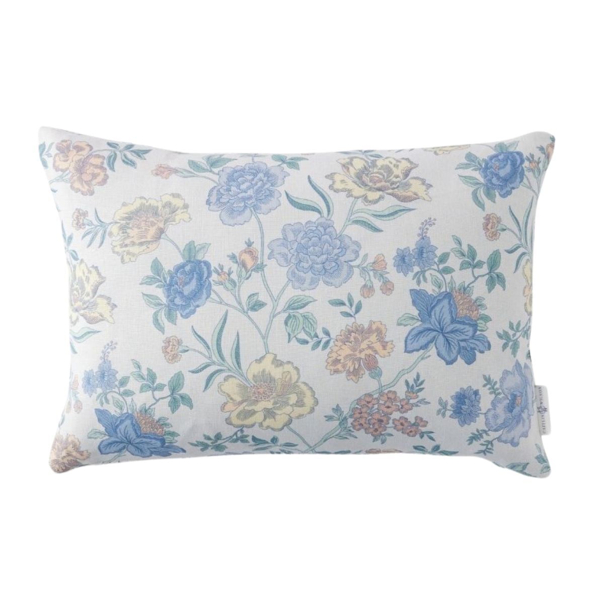 Sky Blue Garden Toile Pillow