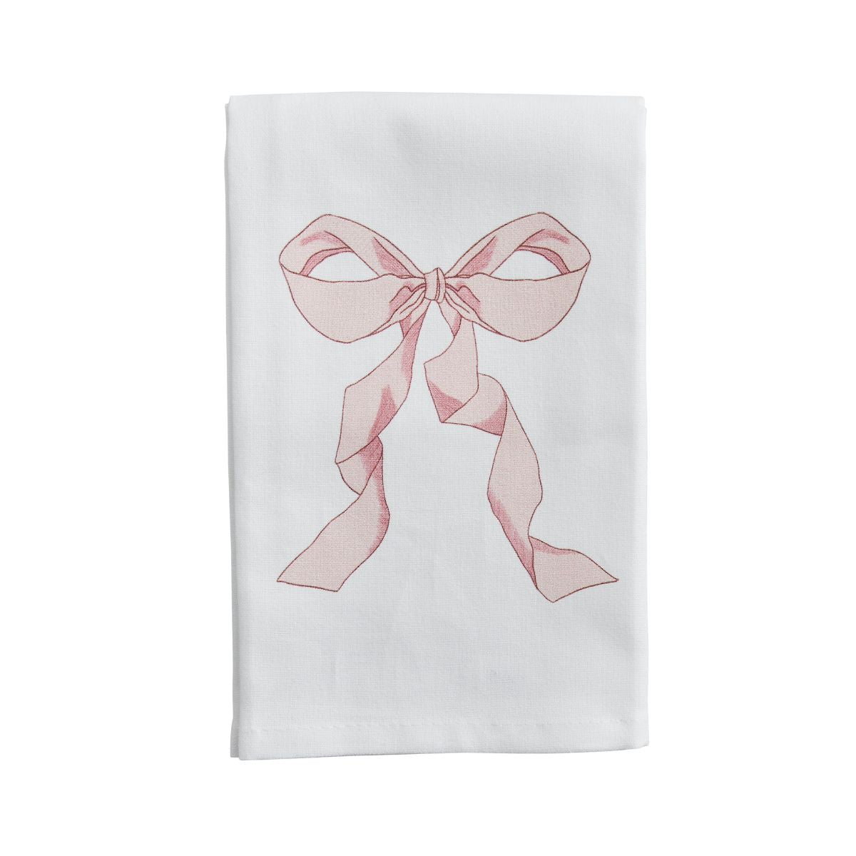 Blush Bow Tea Towel