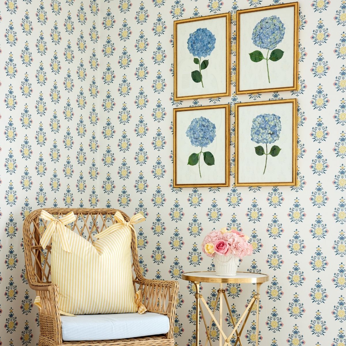 Celeste Block Print Wallpaper - Caitlin Wilson Design