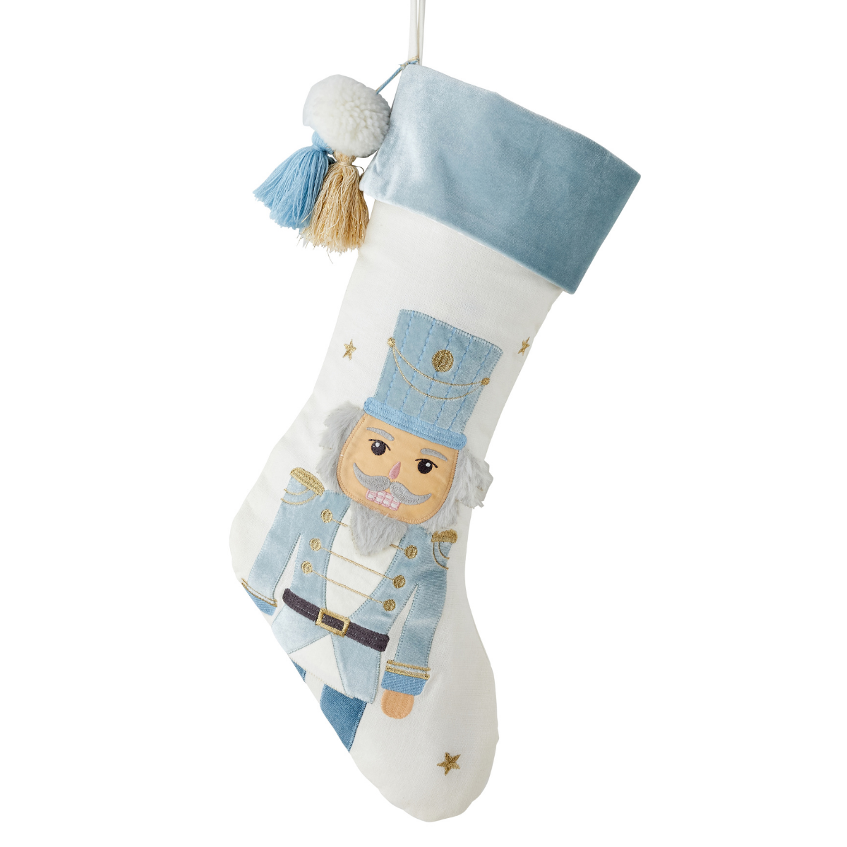 Blue Nutcracker Stocking - Caitlin Wilson Design