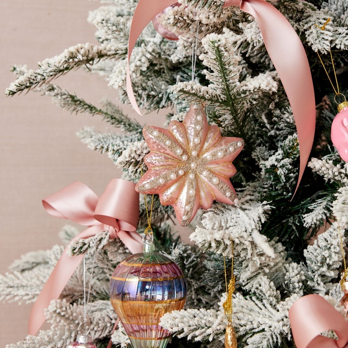 Glass Snowflake Ornament