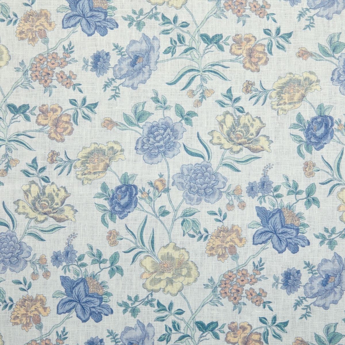 Sky Blue Garden Toile Fabric Swatch