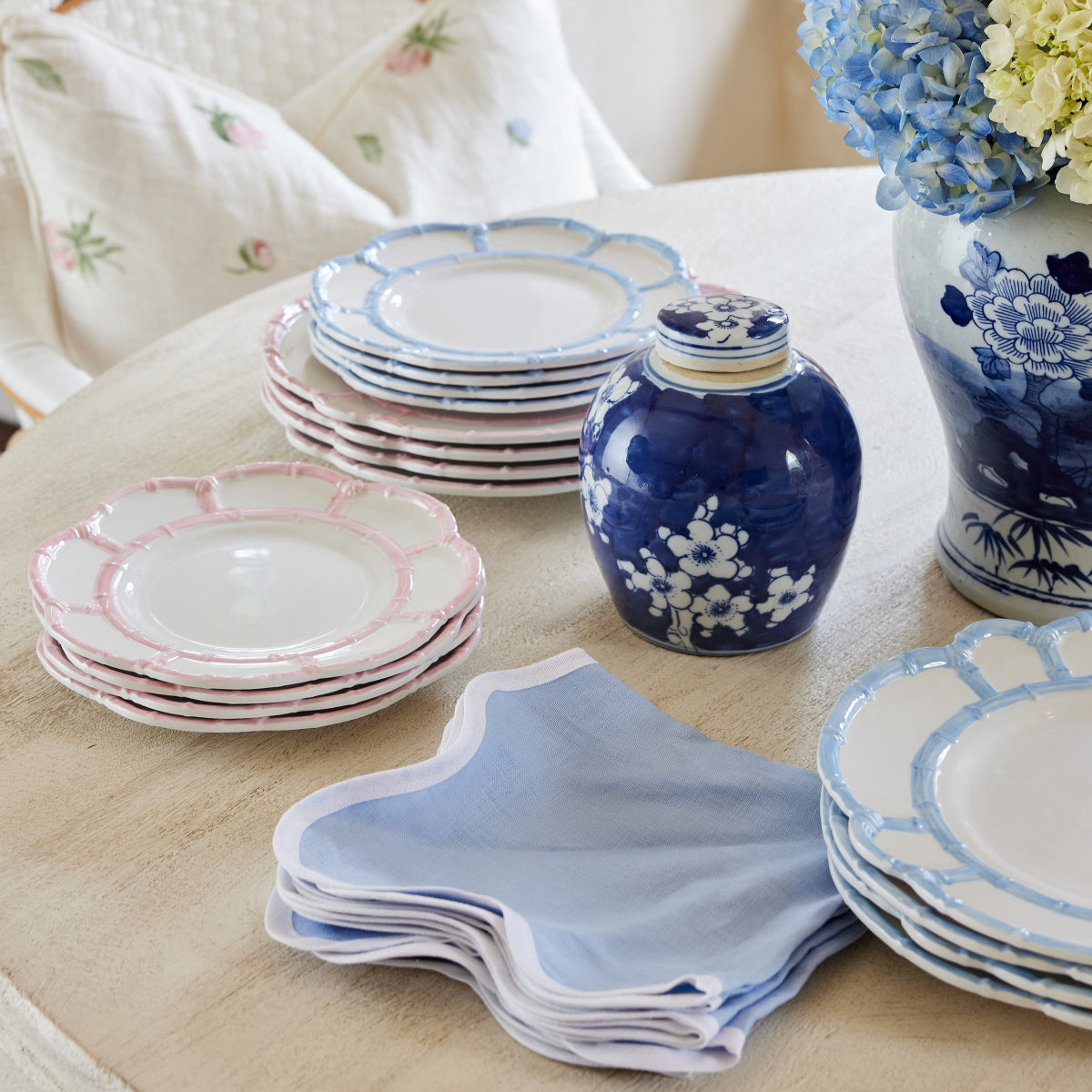 Bamboo Trim Dessert Plate, Set of 4 | Caitlin Wilson