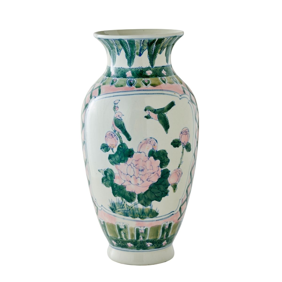 Green & Pink Ceramic Vase - Caitlin Wilson Design