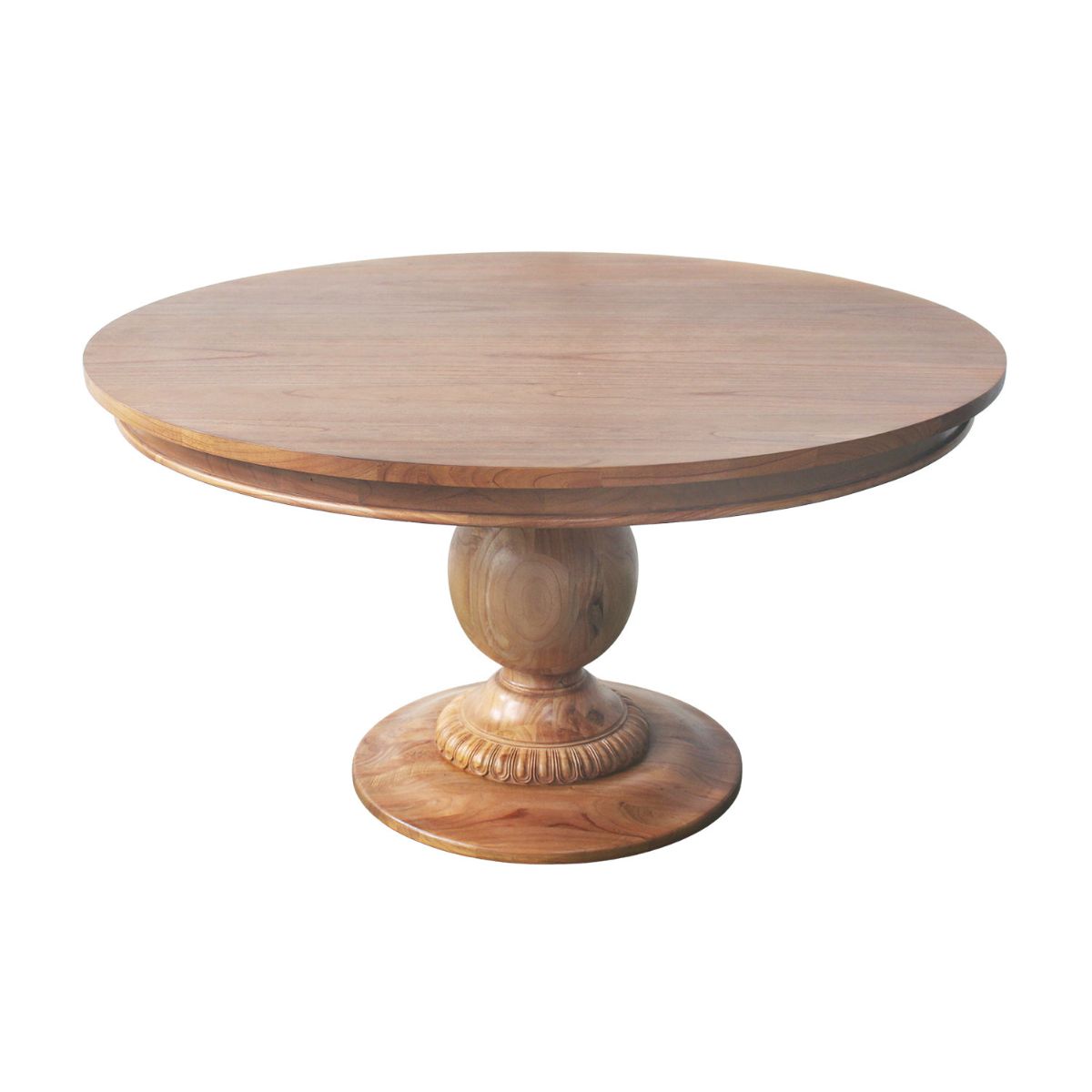 55" Belclaire Pedestal Table (Golden Oak) - Caitlin Wilson Design