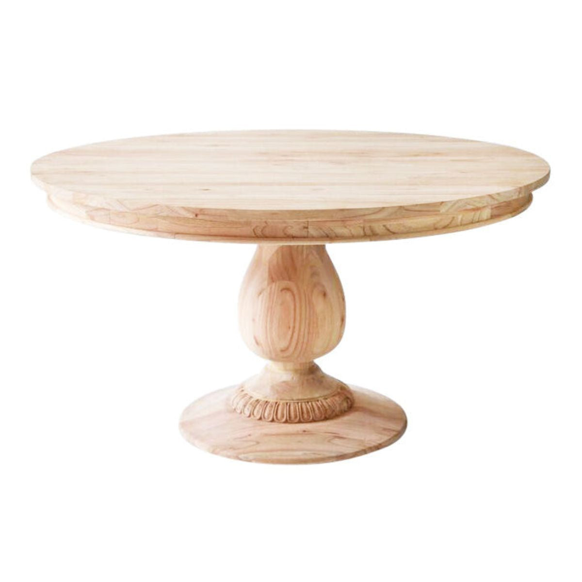 55" Belclaire Pedestal Table (Natural) - Caitlin Wilson Design