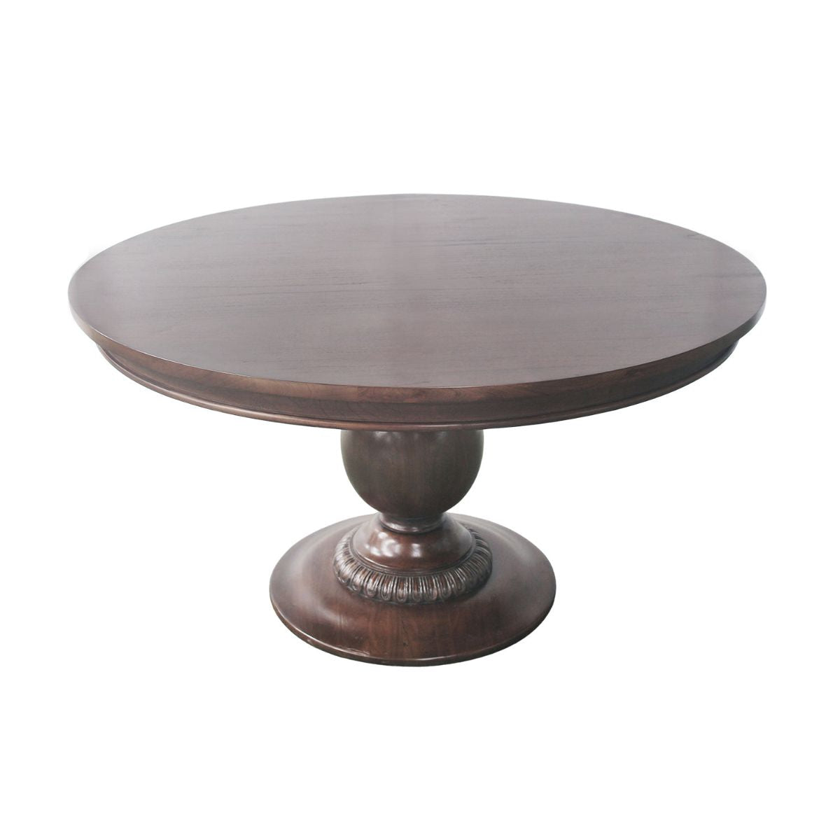 55" Belclaire Pedestal Table (Walnut) - Caitlin Wilson Design