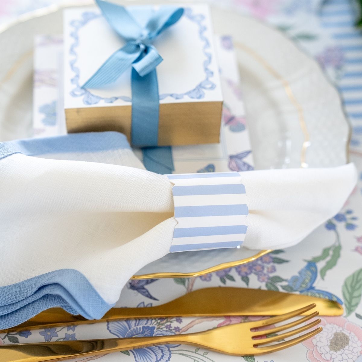 Noelle Stripe Napkin Rings