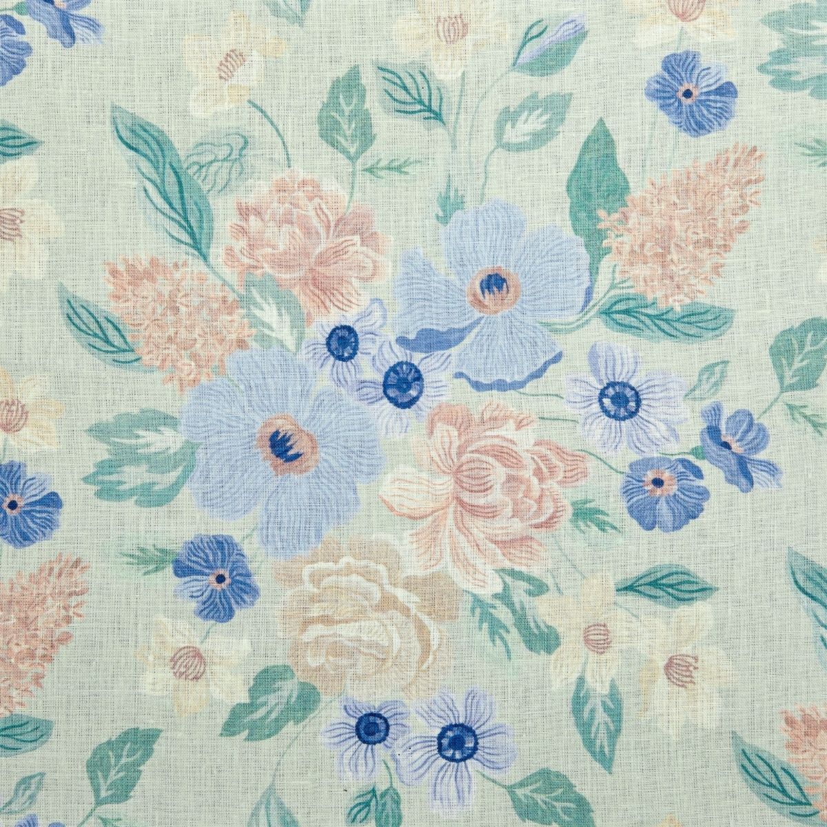 Sage Nimes Bouquet Fabric Swatch