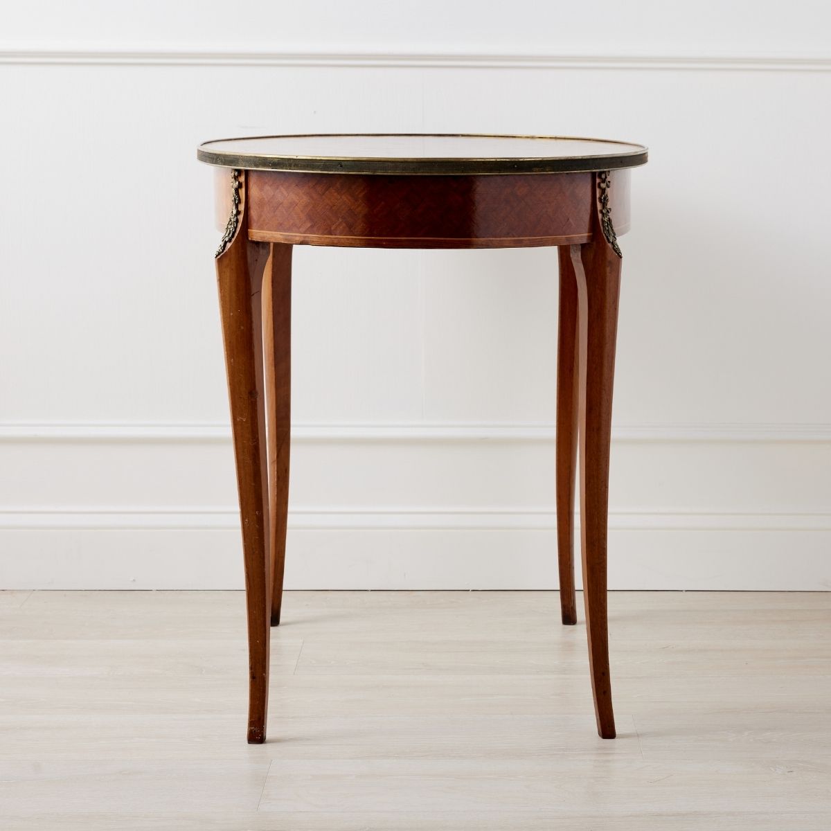 Oval Bronze Mounted Parquetry Veneered Table - Caitlin Wilson Design