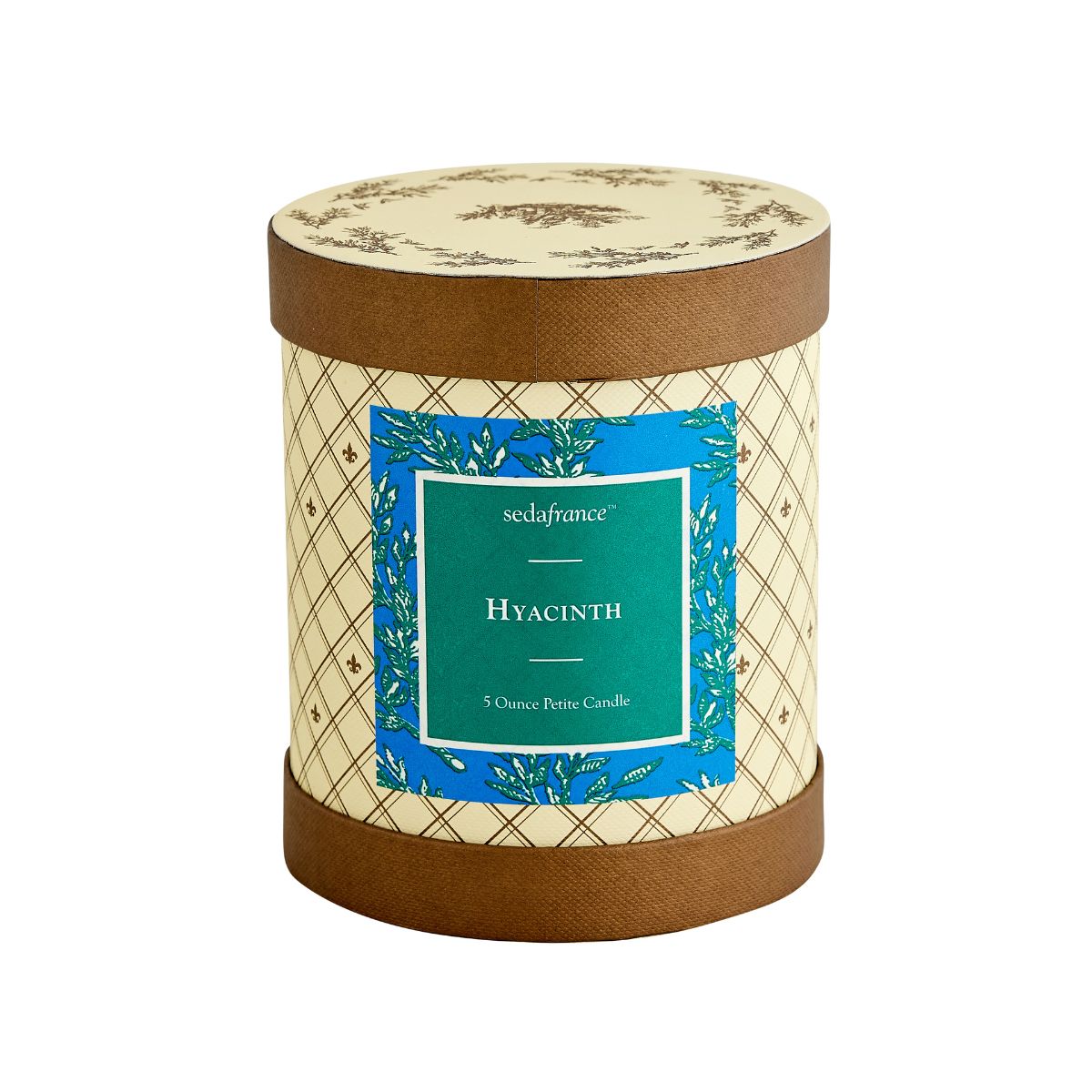 Hyacinth Classic Toile Petite Ceramic Candle