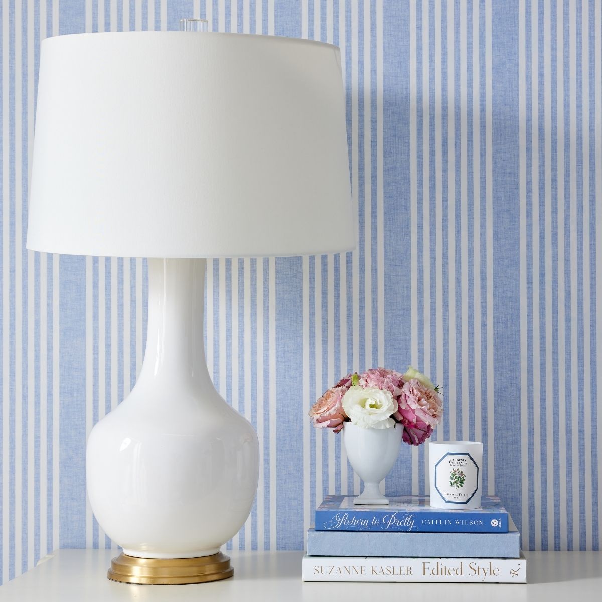 French Linen Stripe Wallpaper