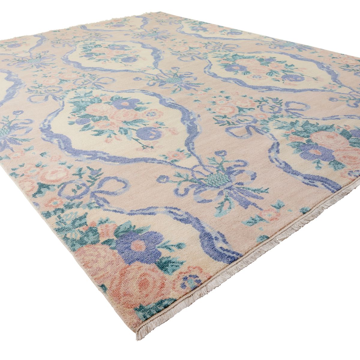 Baroque Bouquet Rug in Tea Rose