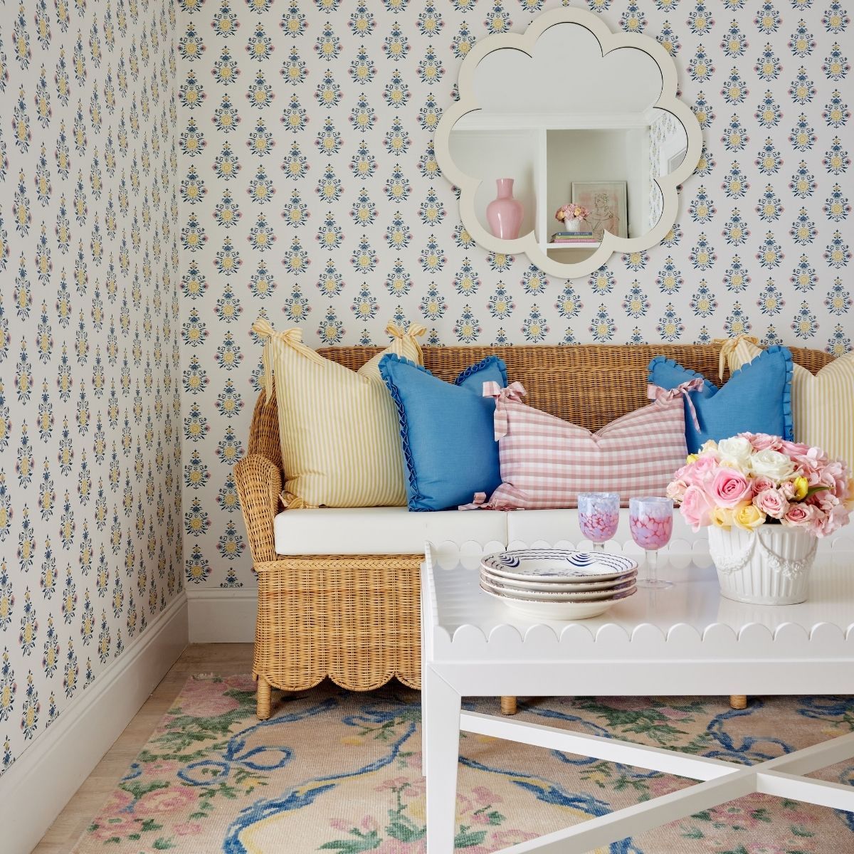 Celeste Block Print Wallpaper - Caitlin Wilson Design