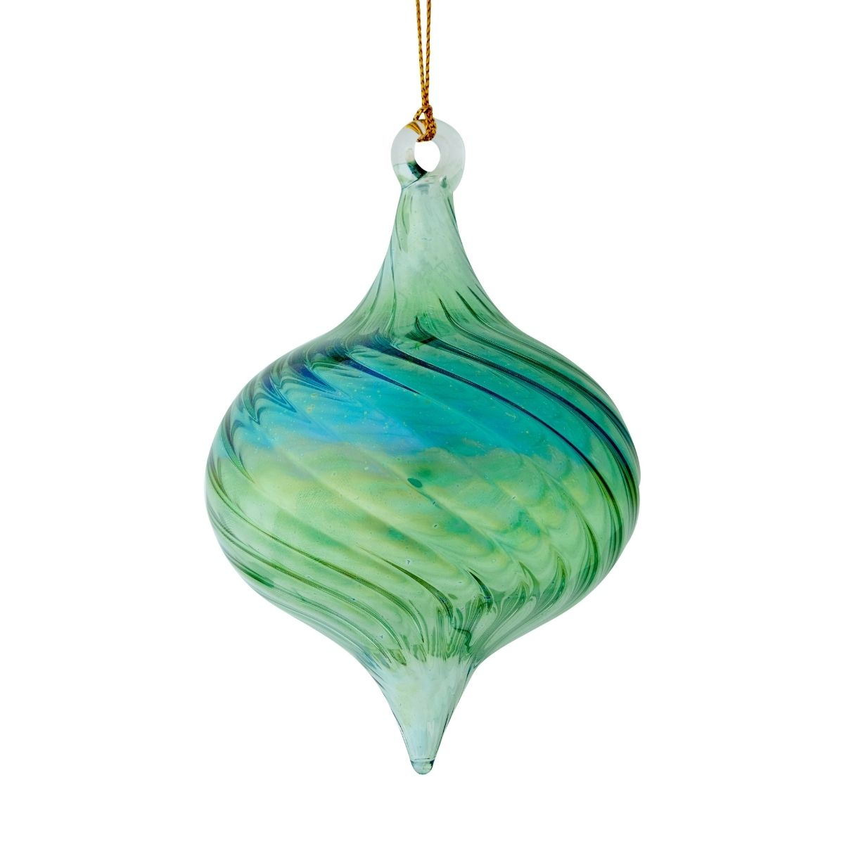 Green Ridge Onion Egyptian Glass Ornament