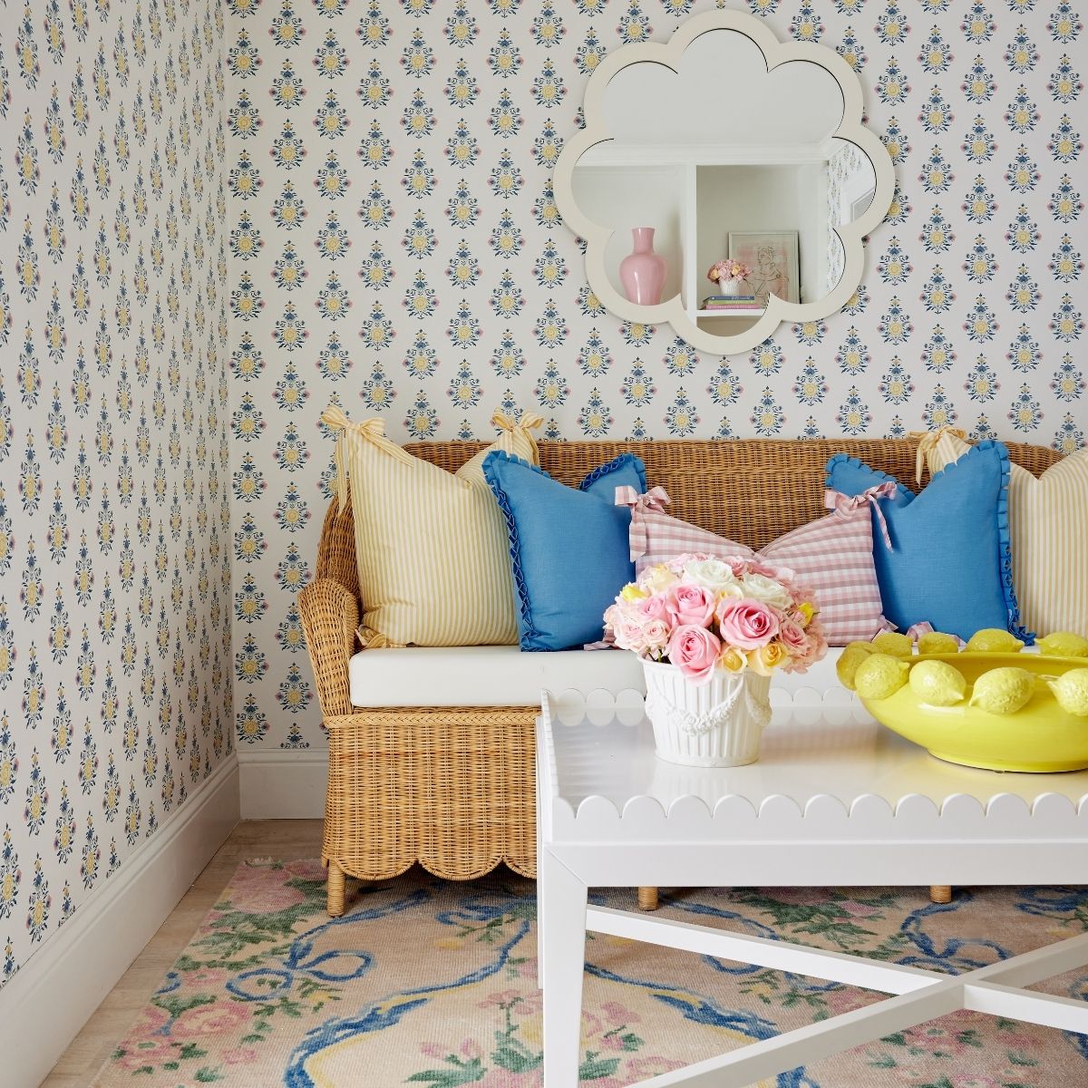 Celeste Block Print Wallpaper - Caitlin Wilson Design