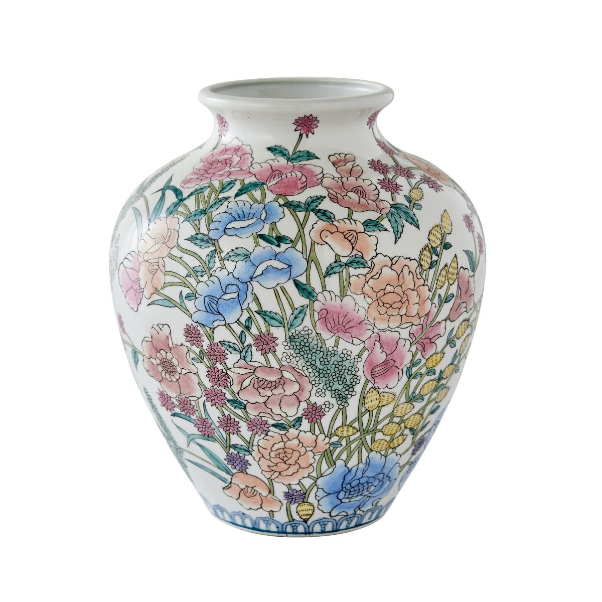 Floral Chinoiserie Vase - Caitlin Wilson Design